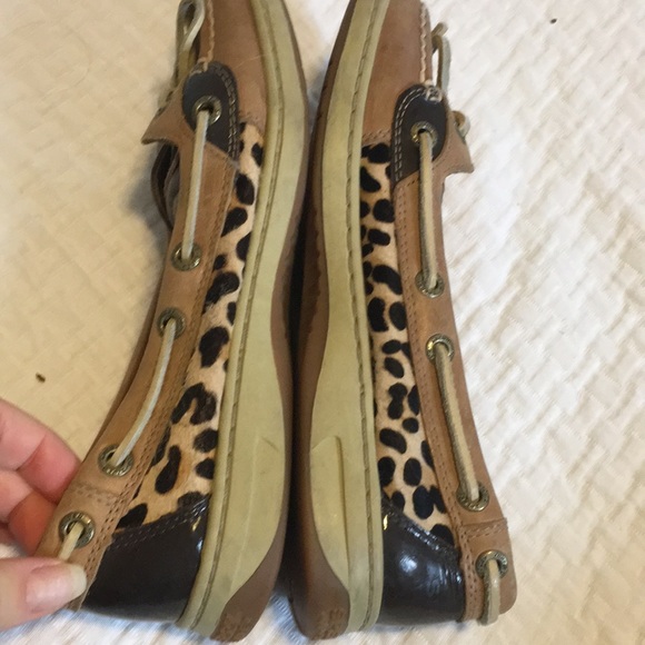 Angelfish Leopard Jacquard Slip On Boat shoe - Picture 7 of 9